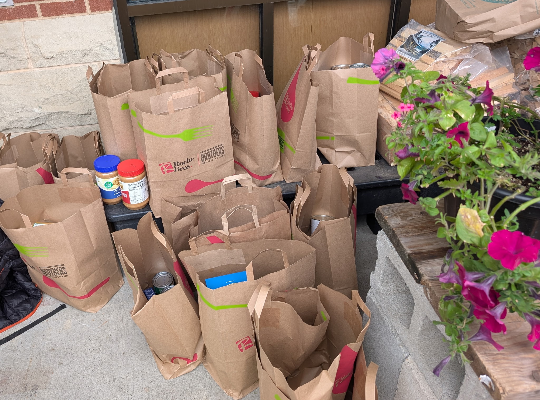 Collected food donations